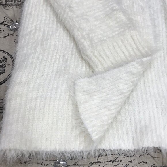 1.State Eyelash Fringe Open Front Long Cardigan - Picture 4 of 5